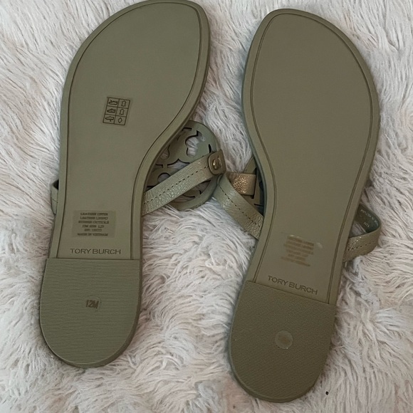 Tory Burch Miller Tumbled Leather Sandals - Picture 3 of 3